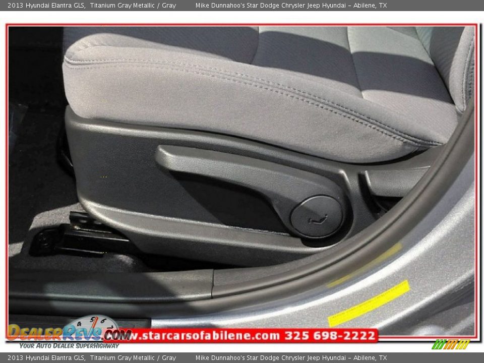 2013 Hyundai Elantra GLS Titanium Gray Metallic / Gray Photo #12