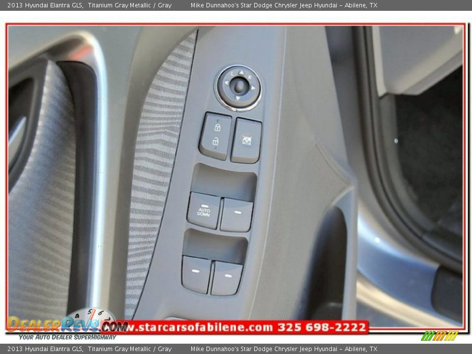 2013 Hyundai Elantra GLS Titanium Gray Metallic / Gray Photo #13