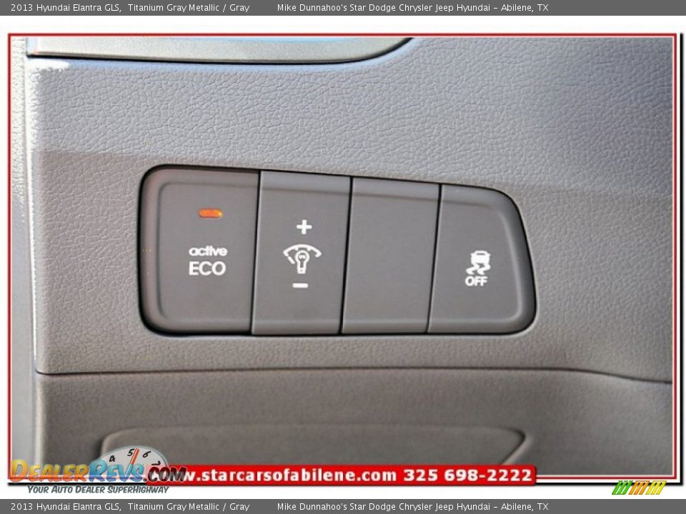 2013 Hyundai Elantra GLS Titanium Gray Metallic / Gray Photo #14