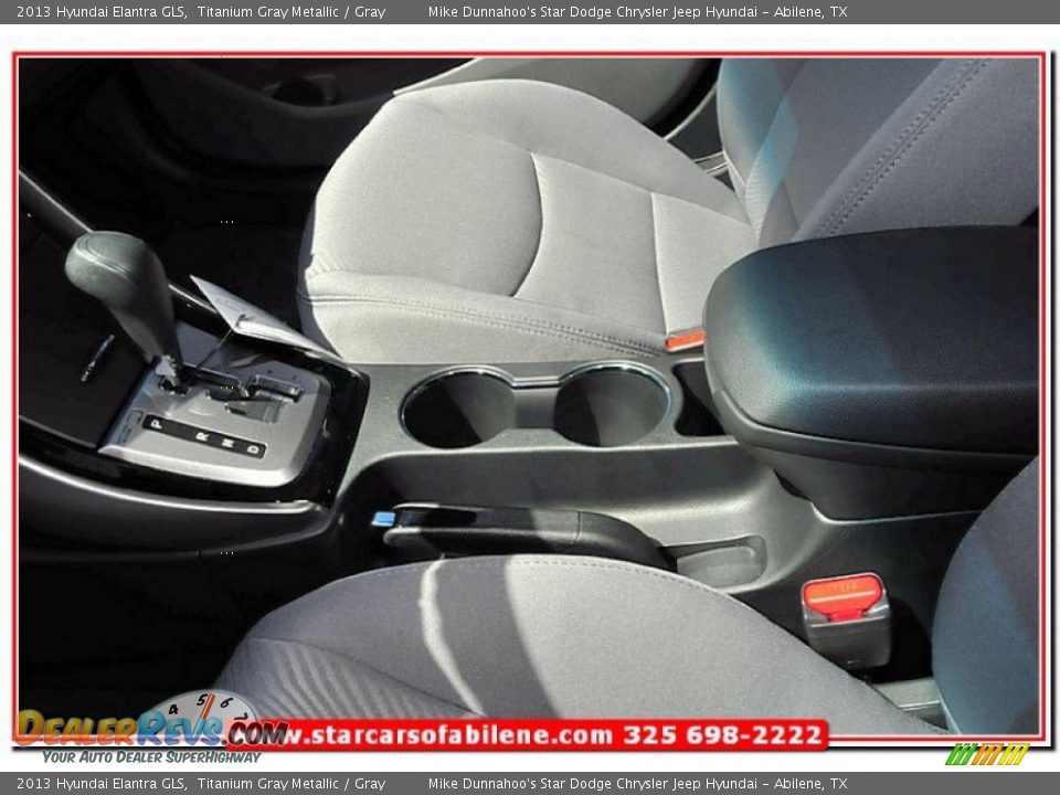 2013 Hyundai Elantra GLS Titanium Gray Metallic / Gray Photo #17