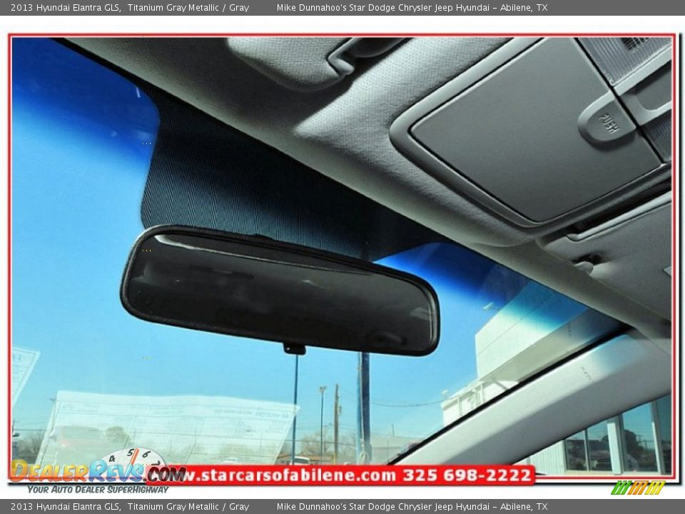 2013 Hyundai Elantra GLS Titanium Gray Metallic / Gray Photo #18