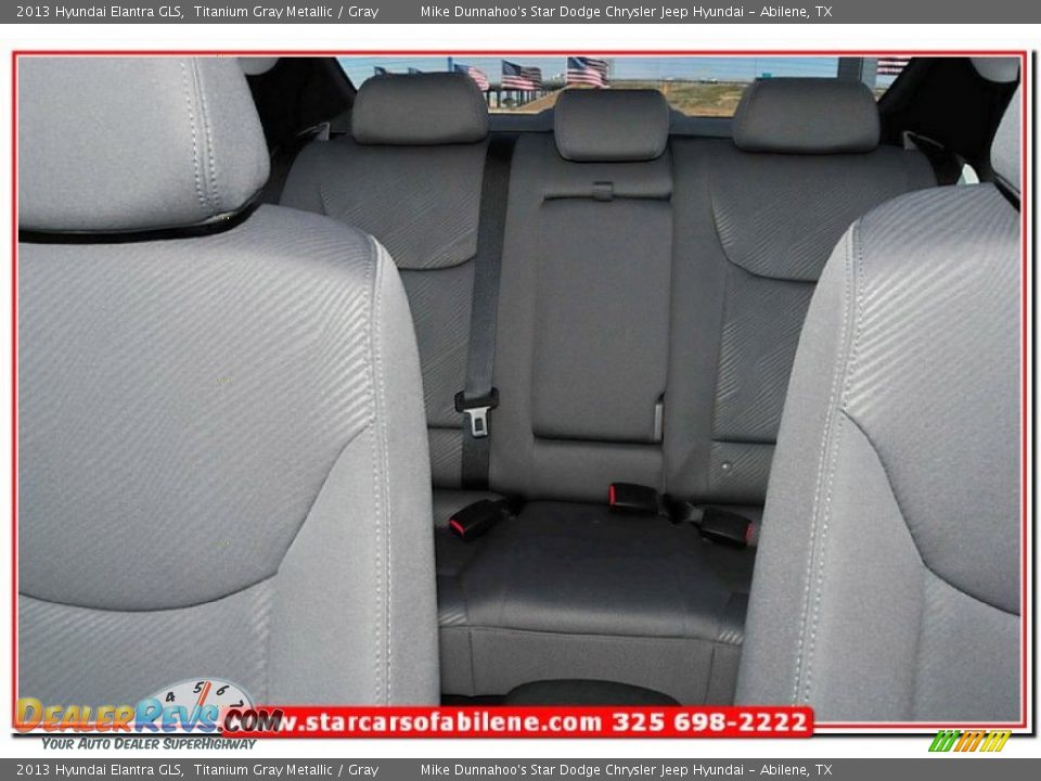 2013 Hyundai Elantra GLS Titanium Gray Metallic / Gray Photo #19