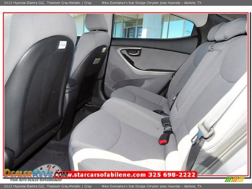 2013 Hyundai Elantra GLS Titanium Gray Metallic / Gray Photo #20