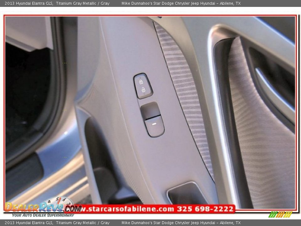 2013 Hyundai Elantra GLS Titanium Gray Metallic / Gray Photo #25