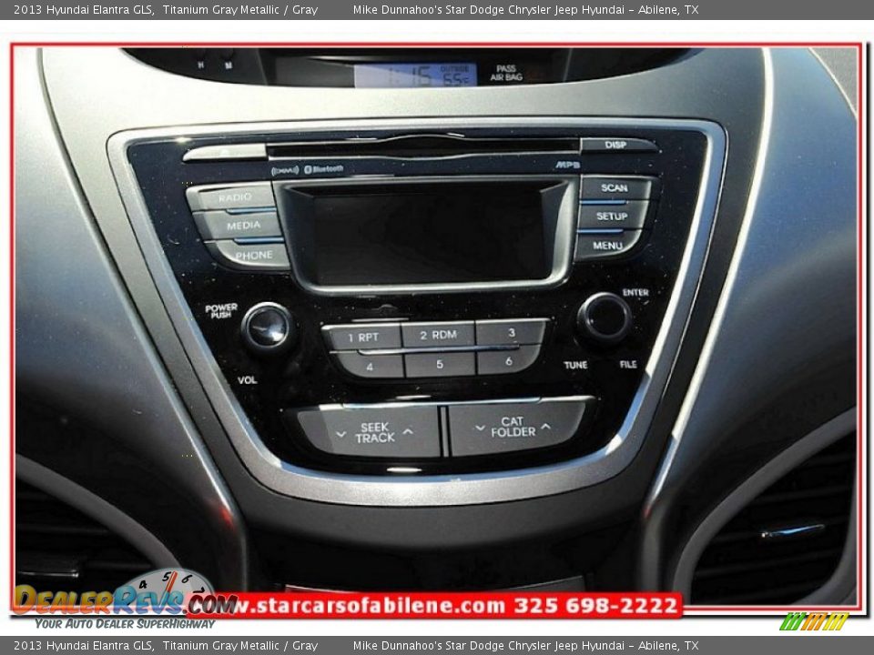 2013 Hyundai Elantra GLS Titanium Gray Metallic / Gray Photo #28