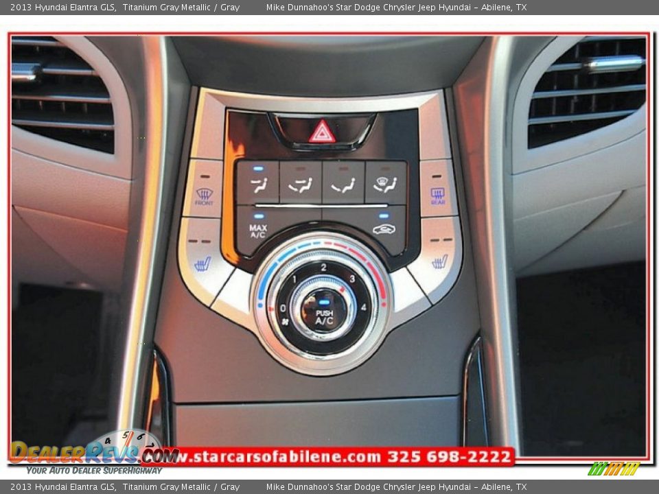 2013 Hyundai Elantra GLS Titanium Gray Metallic / Gray Photo #29