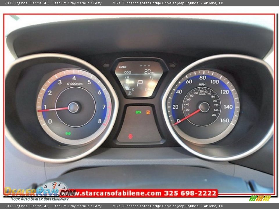 2013 Hyundai Elantra GLS Titanium Gray Metallic / Gray Photo #30