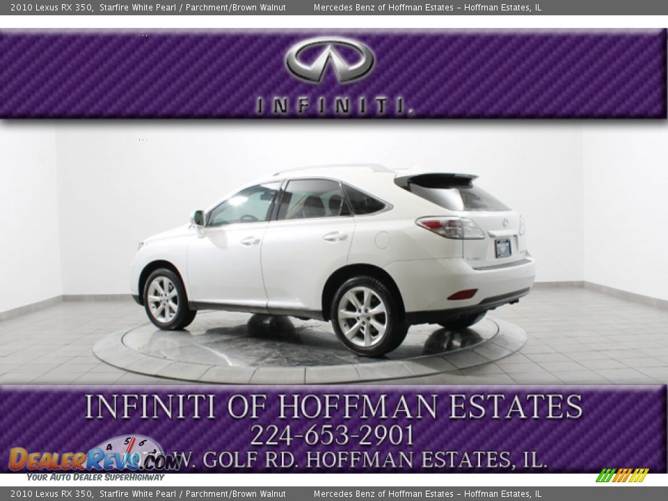 2010 Lexus RX 350 Starfire White Pearl / Parchment/Brown Walnut Photo #5
