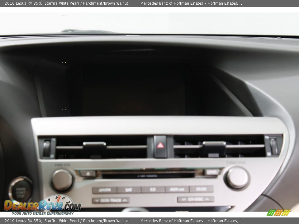 2010 Lexus RX 350 Starfire White Pearl / Parchment/Brown Walnut Photo #10