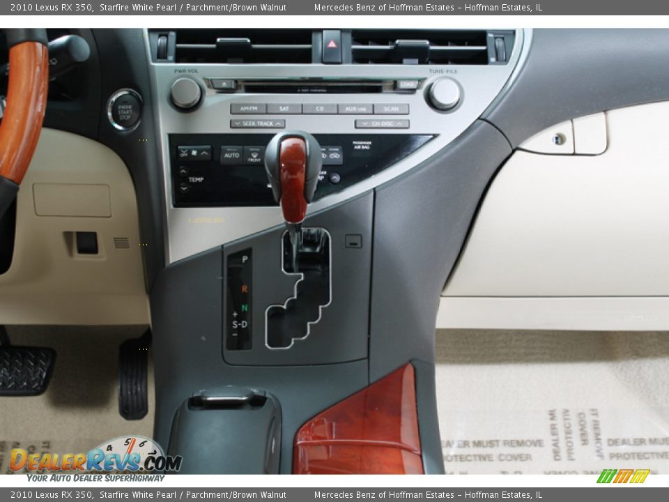 2010 Lexus RX 350 Starfire White Pearl / Parchment/Brown Walnut Photo #11