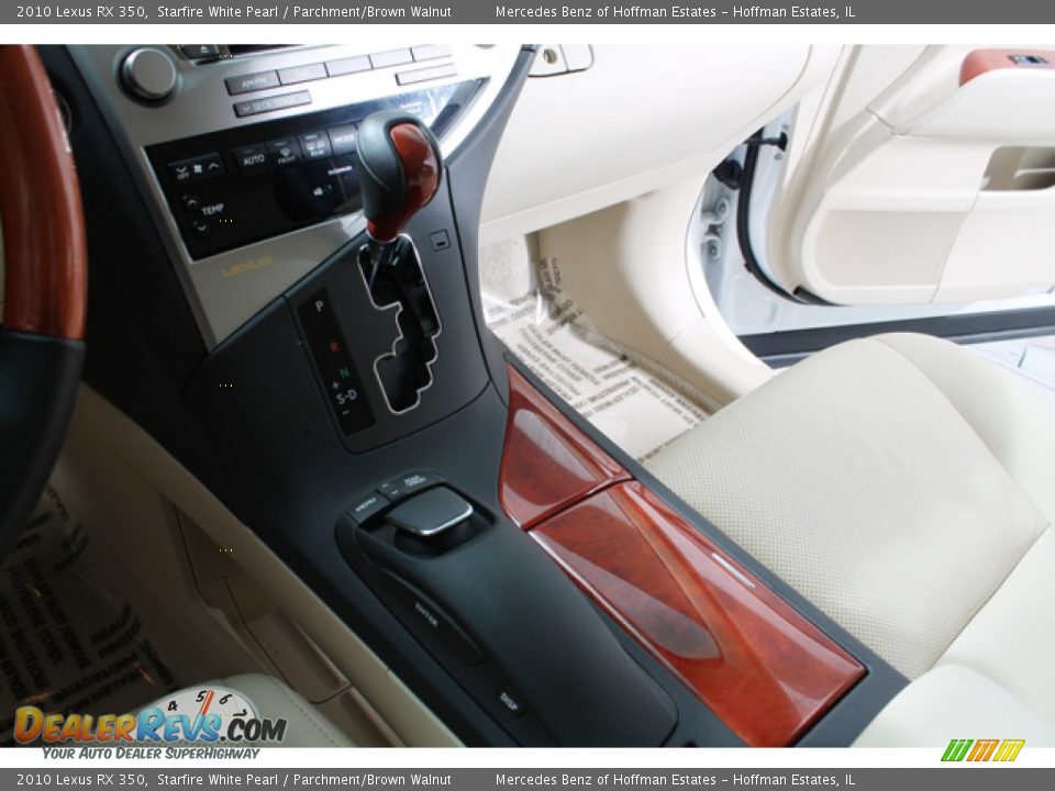 2010 Lexus RX 350 Starfire White Pearl / Parchment/Brown Walnut Photo #12