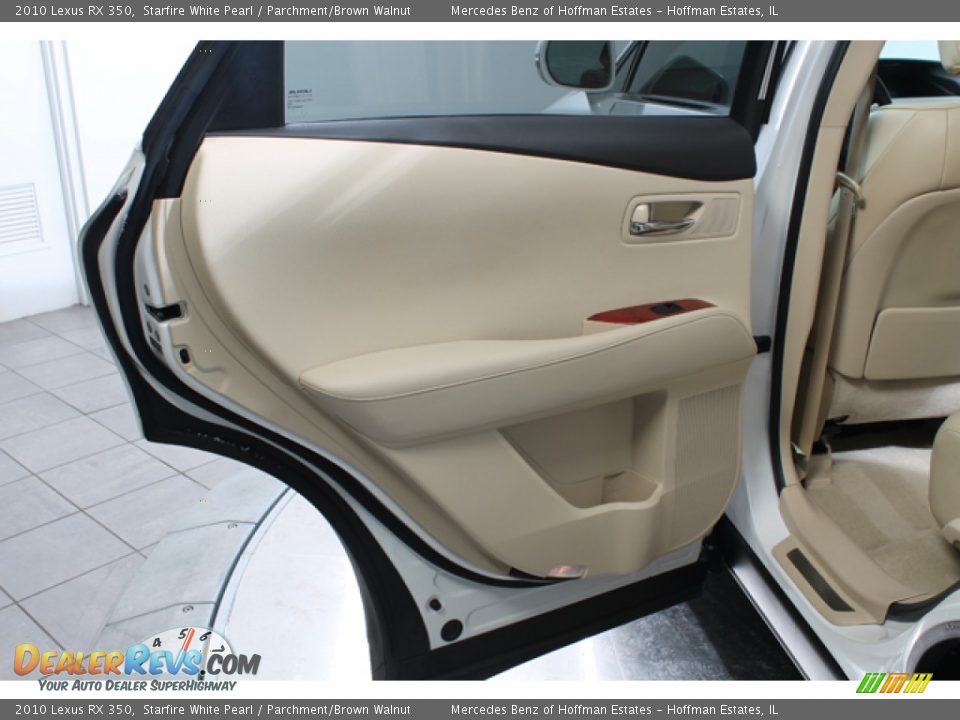 2010 Lexus RX 350 Starfire White Pearl / Parchment/Brown Walnut Photo #15