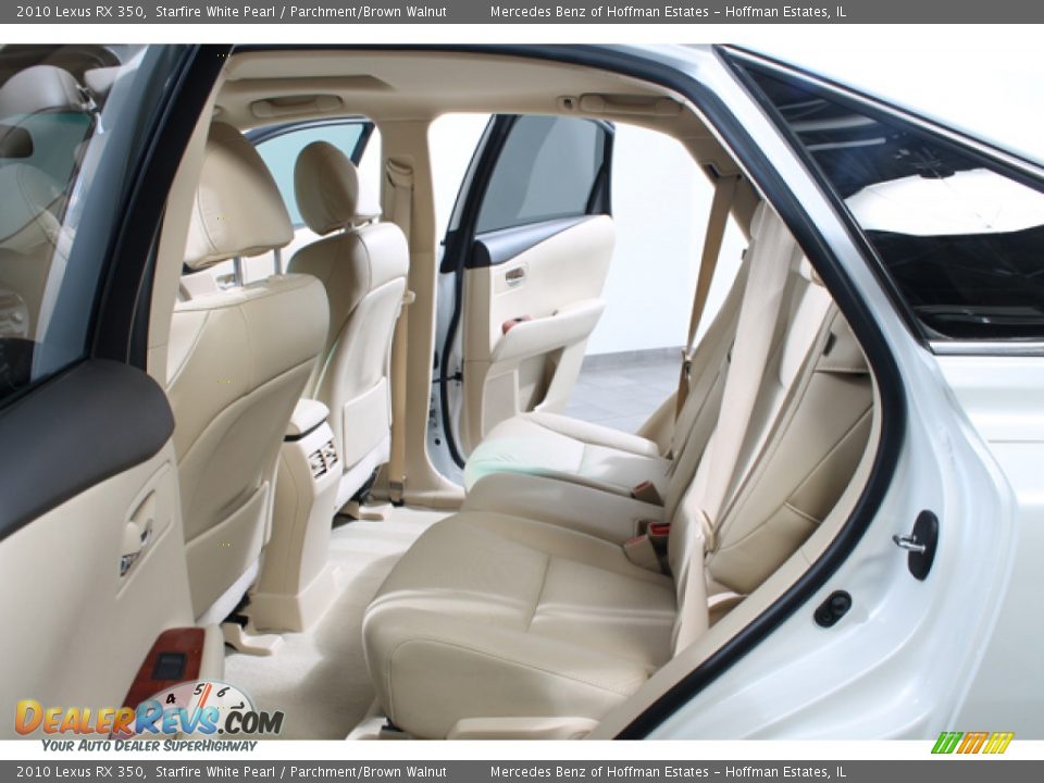 2010 Lexus RX 350 Starfire White Pearl / Parchment/Brown Walnut Photo #19