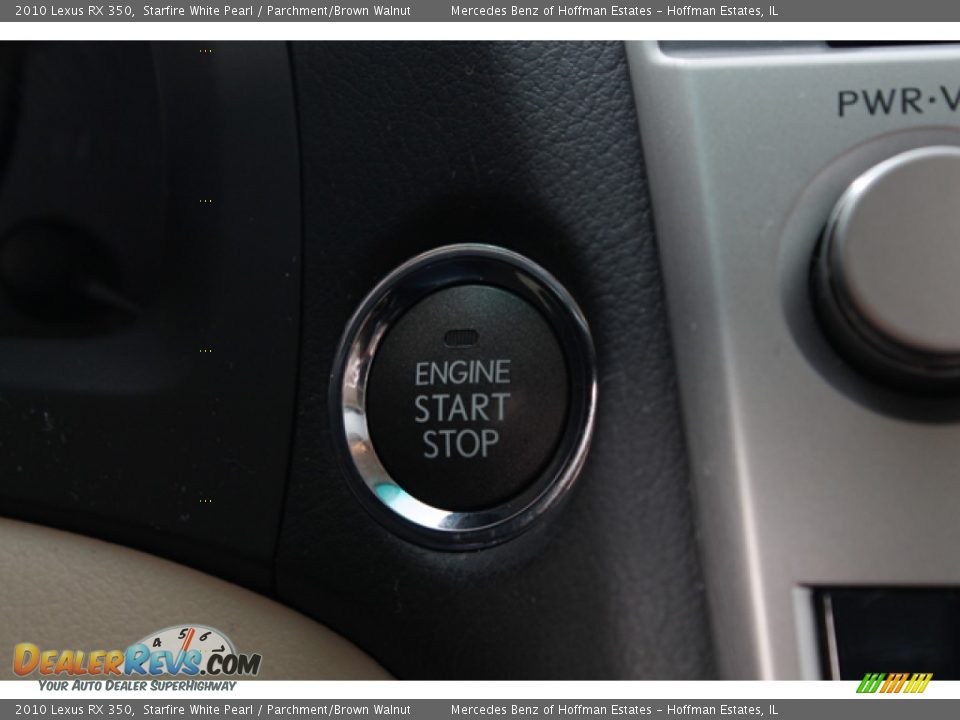 2010 Lexus RX 350 Starfire White Pearl / Parchment/Brown Walnut Photo #21