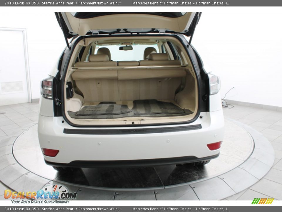 2010 Lexus RX 350 Starfire White Pearl / Parchment/Brown Walnut Photo #24