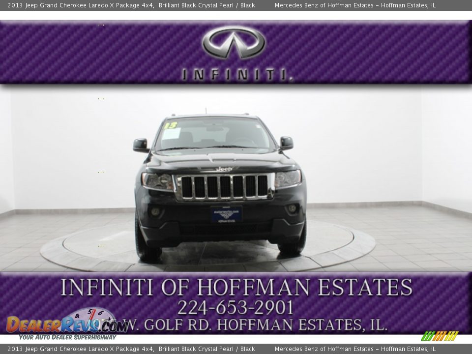 2013 Jeep Grand Cherokee Laredo X Package 4x4 Brilliant Black Crystal Pearl / Black Photo #3