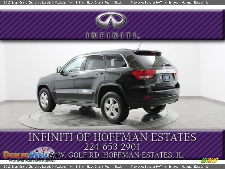 2013 Jeep Grand Cherokee Laredo X Package 4x4 Brilliant Black Crystal Pearl / Black Photo #5