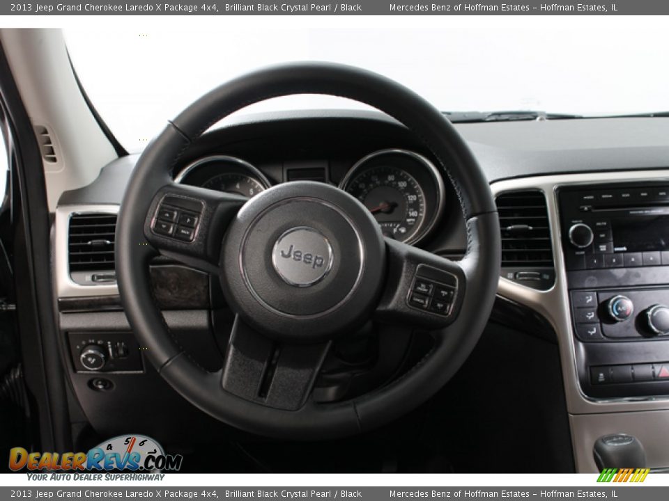 2013 Jeep Grand Cherokee Laredo X Package 4x4 Brilliant Black Crystal Pearl / Black Photo #7
