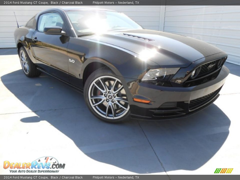 2014 Ford Mustang GT Coupe Black / Charcoal Black Photo #1