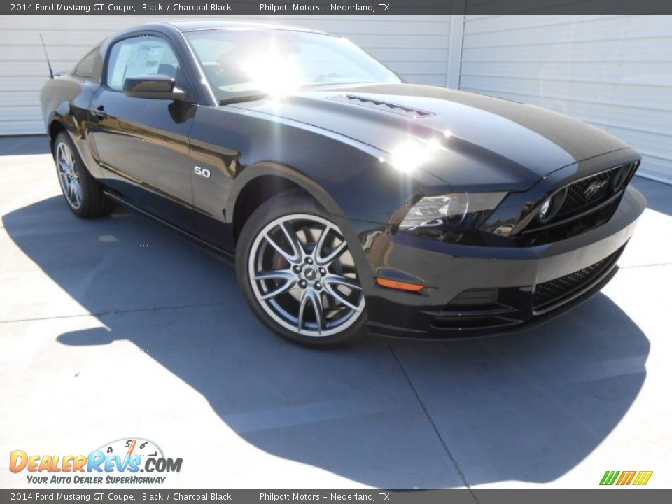 2014 Ford Mustang GT Coupe Black / Charcoal Black Photo #2