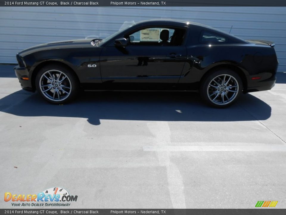 2014 Ford Mustang GT Coupe Black / Charcoal Black Photo #6
