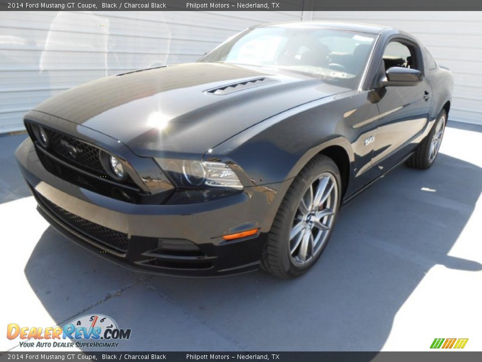 2014 Ford Mustang GT Coupe Black / Charcoal Black Photo #7