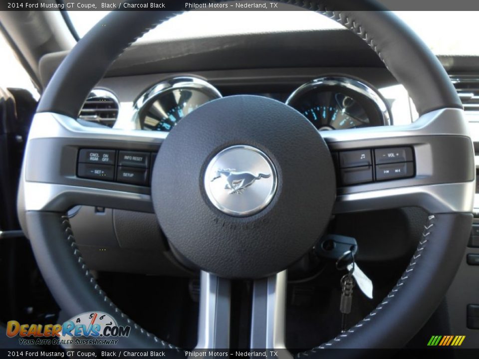 2014 Ford Mustang GT Coupe Black / Charcoal Black Photo #28