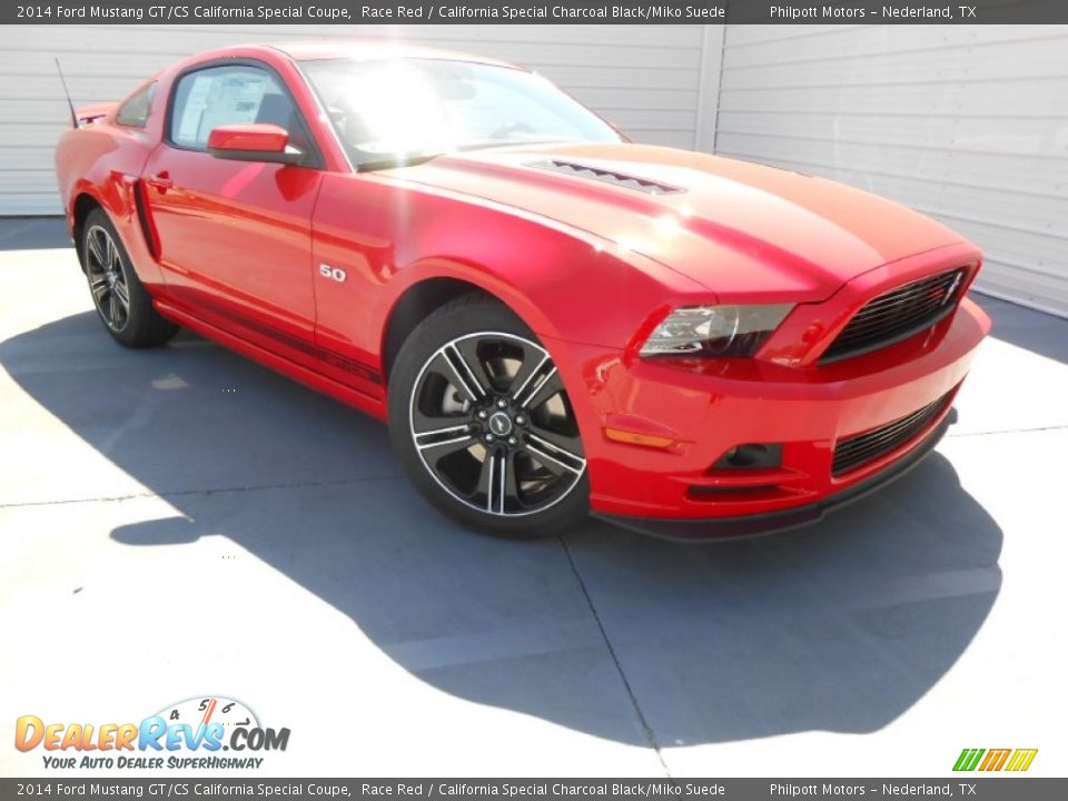 2014 Ford Mustang GT/CS California Special Coupe Race Red / California Special Charcoal Black/Miko Suede Photo #2