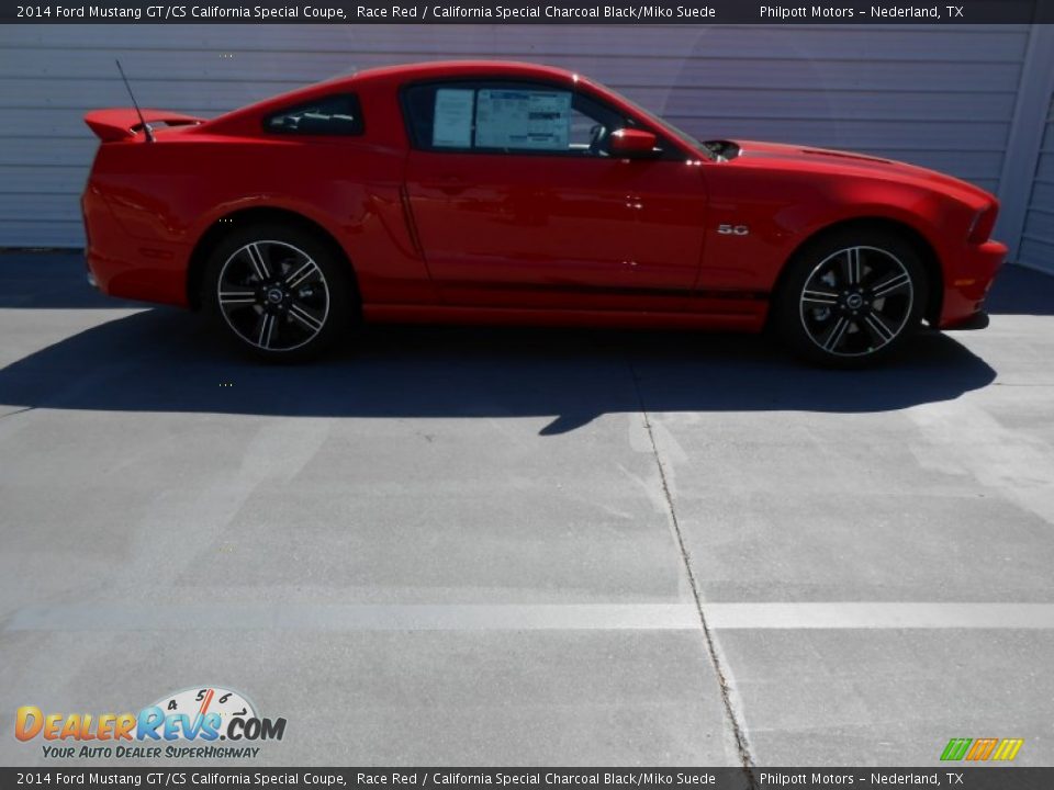 2014 Ford Mustang GT/CS California Special Coupe Race Red / California Special Charcoal Black/Miko Suede Photo #3