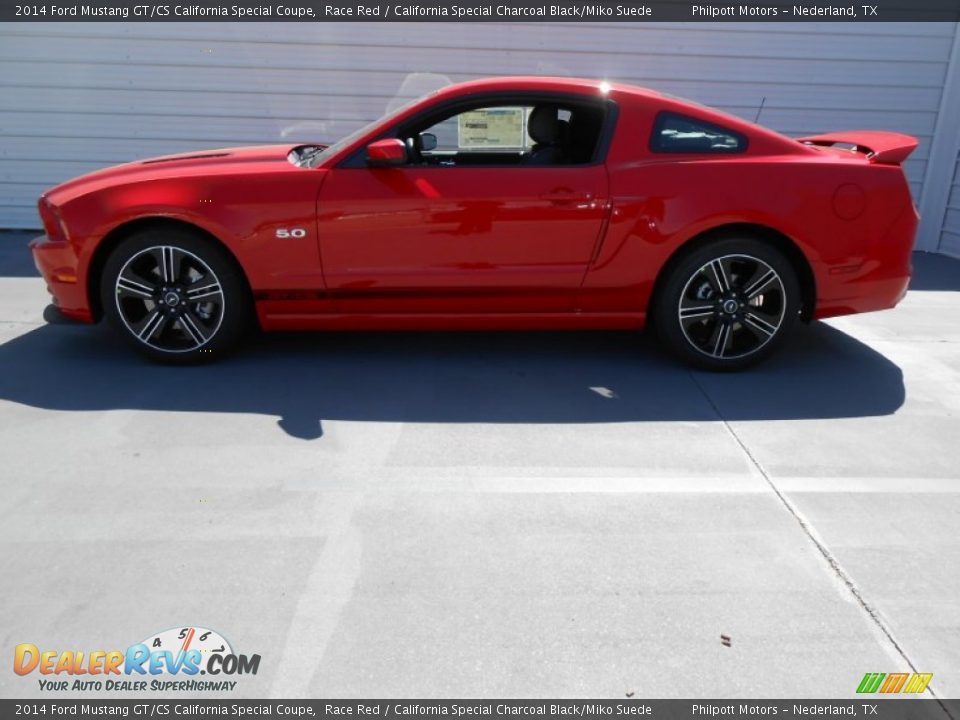 2014 Ford Mustang GT/CS California Special Coupe Race Red / California Special Charcoal Black/Miko Suede Photo #6