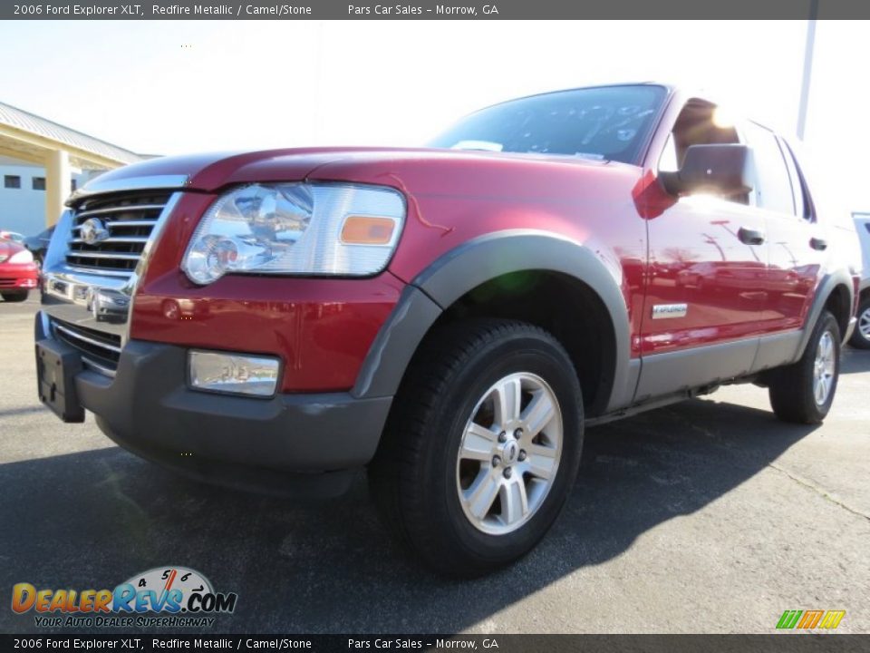 2006 Ford Explorer XLT Redfire Metallic / Camel/Stone Photo #1