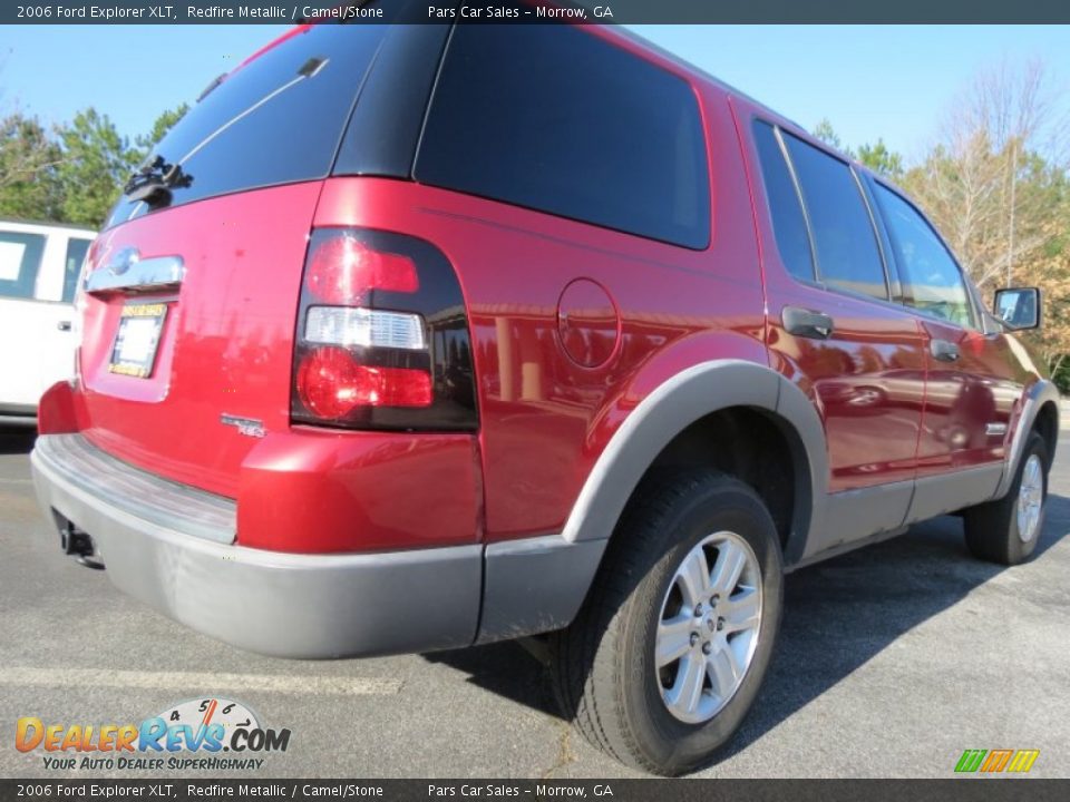 2006 Ford Explorer XLT Redfire Metallic / Camel/Stone Photo #3