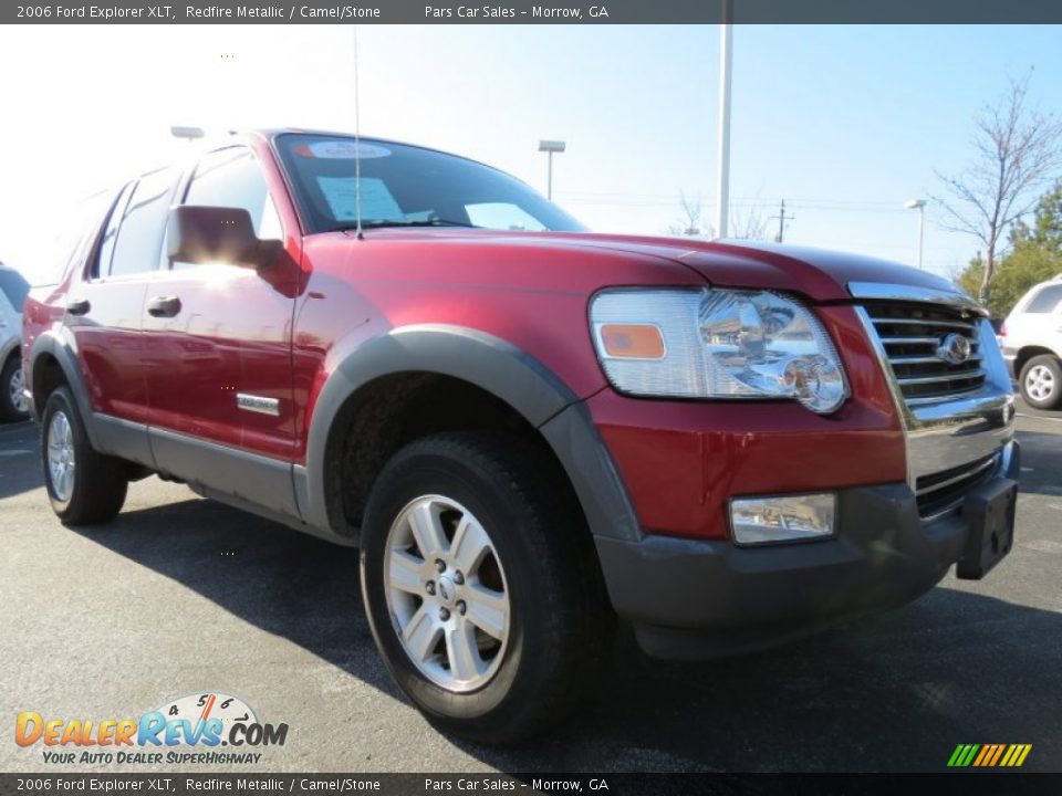 2006 Ford Explorer XLT Redfire Metallic / Camel/Stone Photo #4