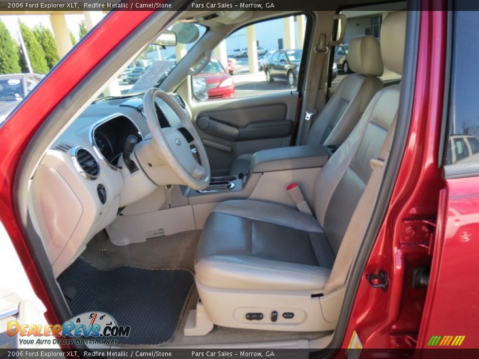 2006 Ford Explorer XLT Redfire Metallic / Camel/Stone Photo #6