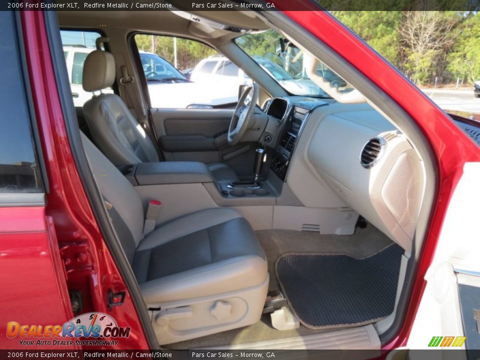 2006 Ford Explorer XLT Redfire Metallic / Camel/Stone Photo #15