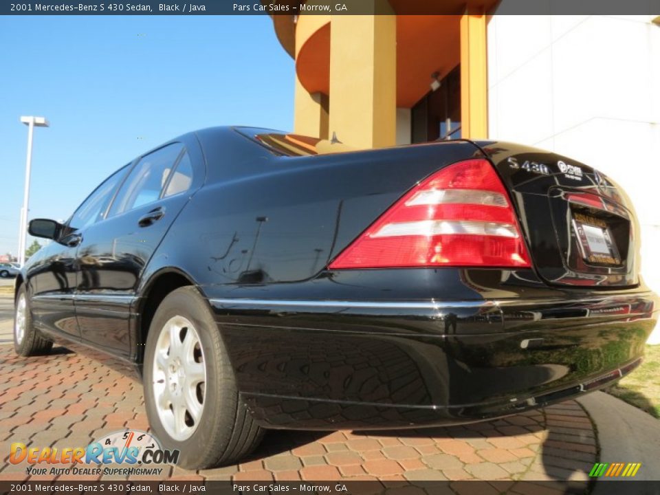 2001 Mercedes-Benz S 430 Sedan Black / Java Photo #2