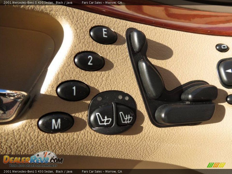 2001 Mercedes-Benz S 430 Sedan Black / Java Photo #8