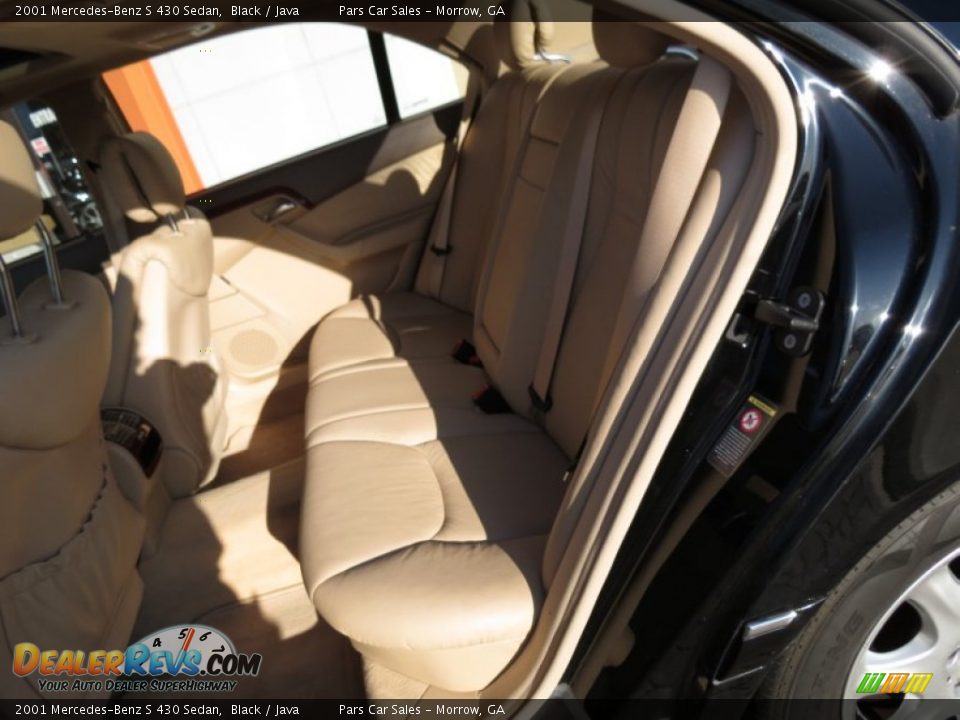 2001 Mercedes-Benz S 430 Sedan Black / Java Photo #9