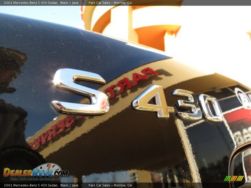 2001 Mercedes-Benz S 430 Sedan Black / Java Photo #10
