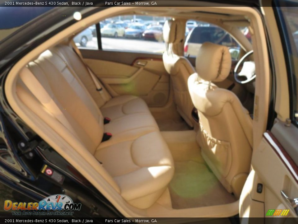 2001 Mercedes-Benz S 430 Sedan Black / Java Photo #11