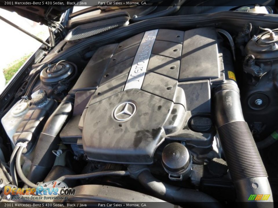 2001 Mercedes-Benz S 430 Sedan Black / Java Photo #16