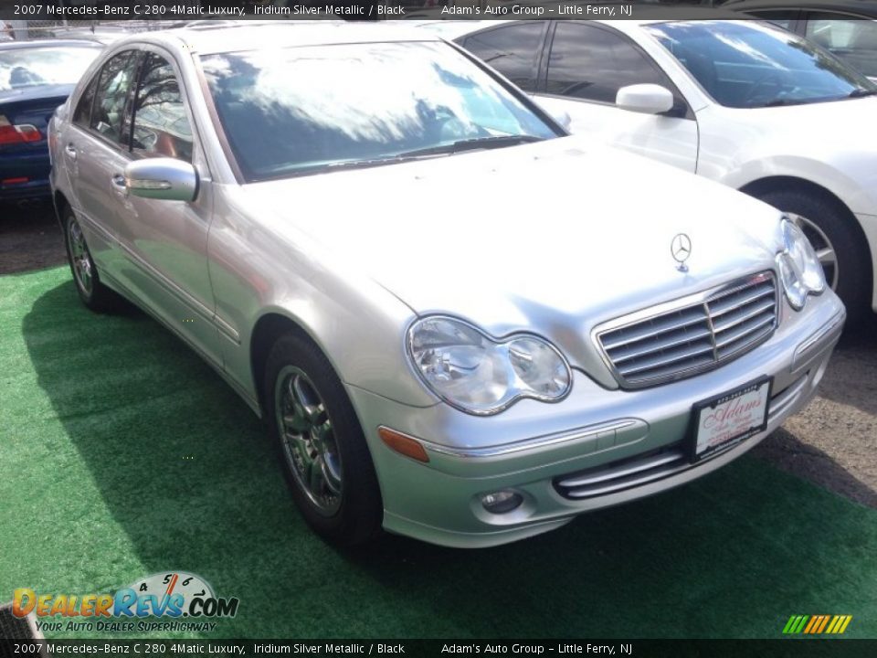 2007 Mercedes-Benz C 280 4Matic Luxury Iridium Silver Metallic / Black Photo #3