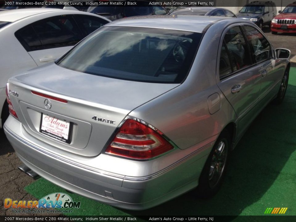 2007 Mercedes-Benz C 280 4Matic Luxury Iridium Silver Metallic / Black Photo #4