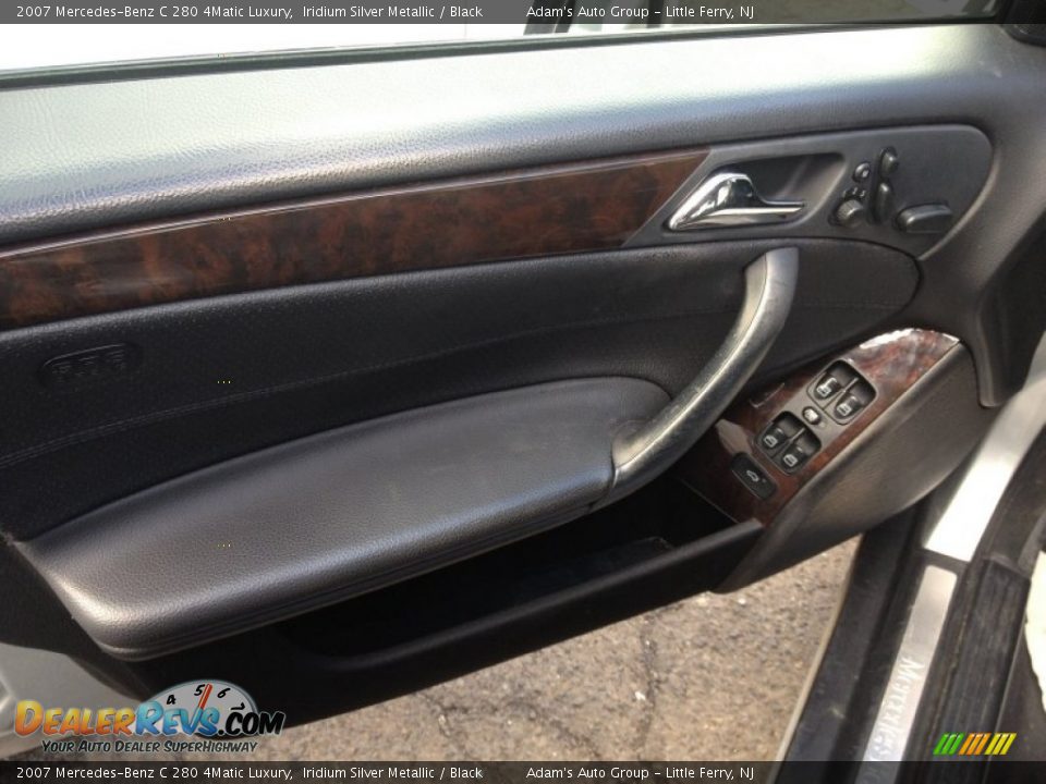 2007 Mercedes-Benz C 280 4Matic Luxury Iridium Silver Metallic / Black Photo #6