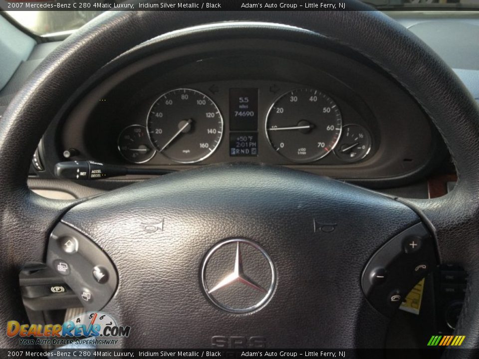 2007 Mercedes-Benz C 280 4Matic Luxury Iridium Silver Metallic / Black Photo #8