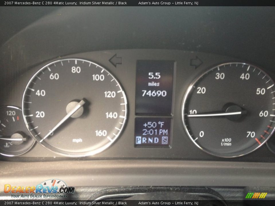 2007 Mercedes-Benz C 280 4Matic Luxury Iridium Silver Metallic / Black Photo #9