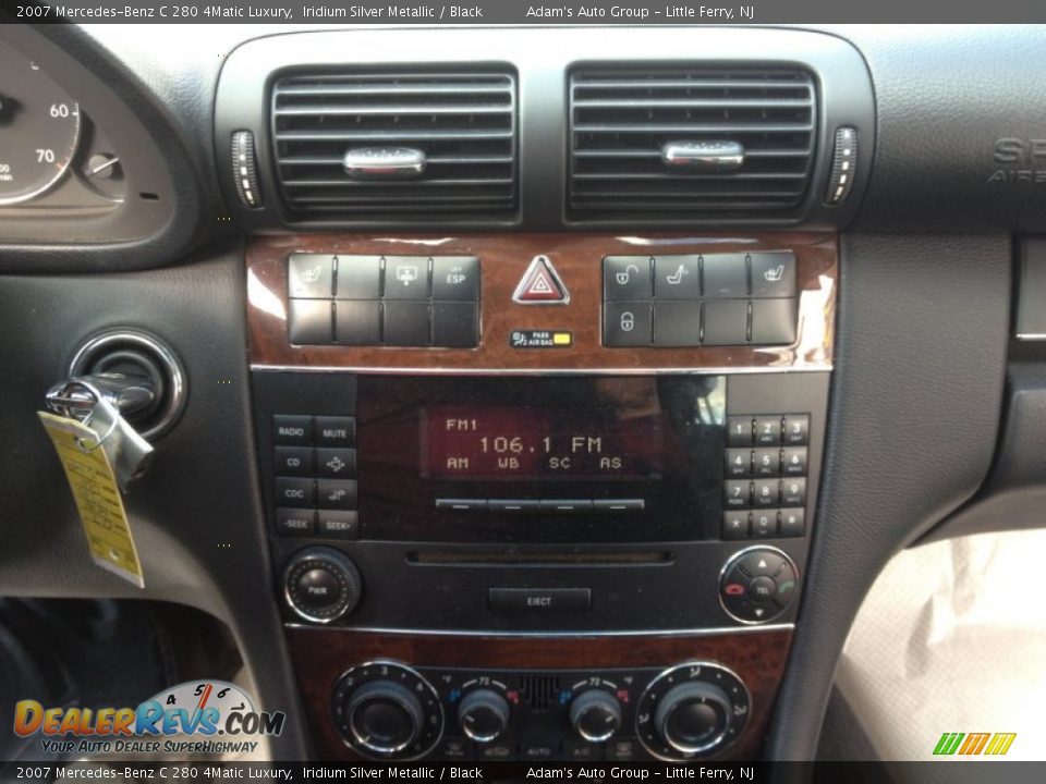 2007 Mercedes-Benz C 280 4Matic Luxury Iridium Silver Metallic / Black Photo #10