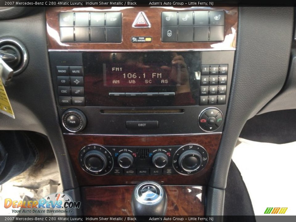 2007 Mercedes-Benz C 280 4Matic Luxury Iridium Silver Metallic / Black Photo #11