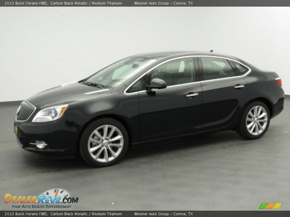 2013 Buick Verano FWD Carbon Black Metallic / Medium Titanium Photo #1