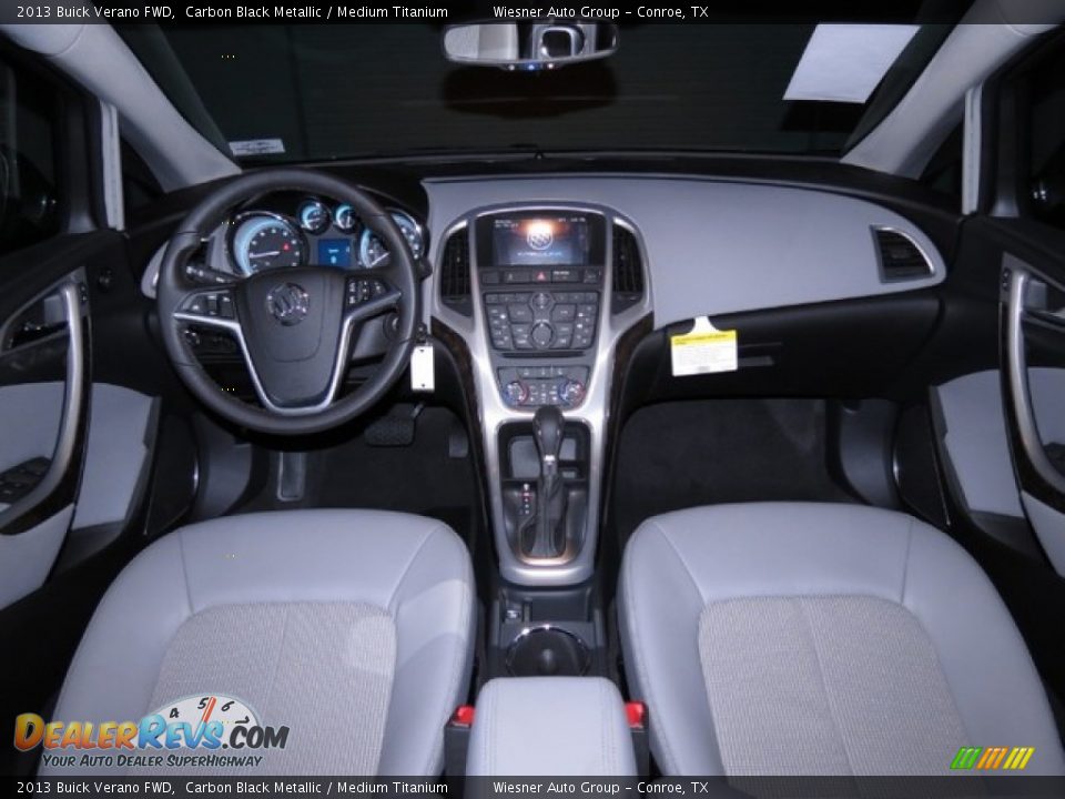 2013 Buick Verano FWD Carbon Black Metallic / Medium Titanium Photo #7